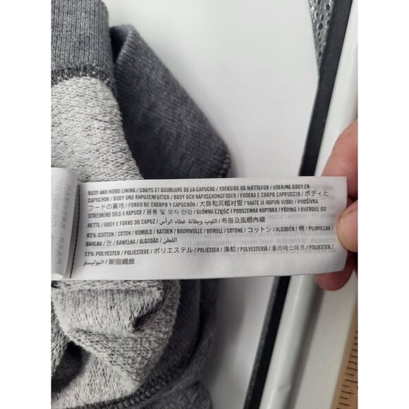 Abercrombie & Fitch y2k Young Men's SZ Small Gray Hoodie Pullover Shirt w/Pocket - Picture 11 of 14